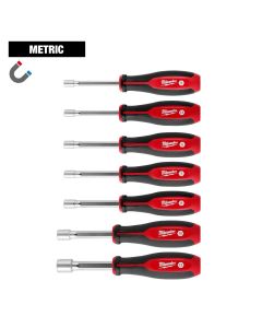 MLW48-22-2548 image(0) - Milwaukee Tool 7pc Metric HollowCore Magnetic Nut Driver Set