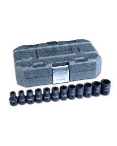 KDT84930N image(0) - GEARWRENCH 12 Piece 1/2 Inch Drive 6 Point Standard Impact Metric Socket Set