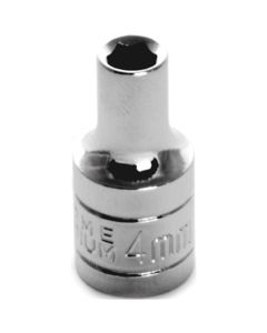 WLMW36204 image(0) - Wilmar Corp. / Performance Tool 1/4" Drive 4mm 6pt Socket