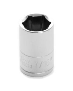 WLMW36014 image(0) - Wilmar Corp. / Performance Tool 1/4" Drive 7/16" 6pt Socket