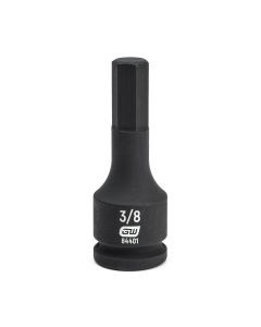 KDT84401 image(0) - GEARWRENCH 3/8 Inch Drive Hex Bit Impact SAE Socket 3/8 Inch