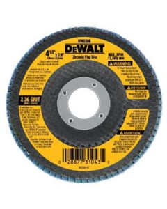 DWTDW8312 image(0) - DeWalt HP 4-1/2-in. x 5/8-in.-11 60 Grit Type 29 Flap Disc