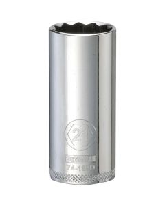 DEWALT 12 Point 3/8'' Drive Deep Socket 21Mm