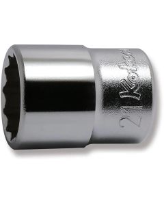 KKN4405M-21 image(0) - Ko-ken USA 4405M-21 1/2 Square Drive Socket 21 mm 12 Point Length 38 mm