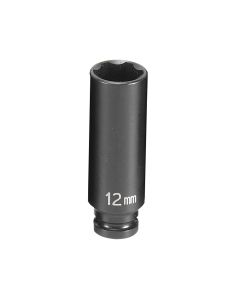 GRE912MDS image(0) - Grey Pneumatic 1/4" Surface Drive x 12mm Deep  Socket
