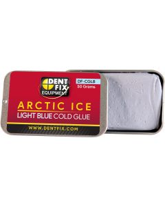 Dent Fix Arctic Ice Light Blue Cold Glue DF-CGLB is great for quickly and safely moving large areas of metal. The Arctic Ice Cold Glue is recommended when maximum adhesion is desired, with an extra adhesion force around 20-30% compared to Mammoth Tar. Arc