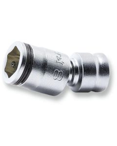 KKN2441MZ-8 image(0) - Ko-ken USA 1/4 Sq. Dr. Z-series Universal NUT GRIP&reg; Socket 8mm