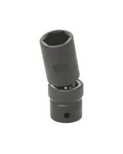 GRE2024UMD image(0) - Grey Pneumatic 1/2" Drive x 24mm Deep Universal Socket 6 Point - Black
