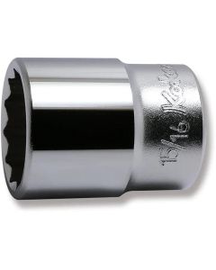 KKN4405A-15-16 image(0) - Ko-ken USA 4405A-15/16 1/2 Square Drive Socket 15/16 12 Point Length 42 mm