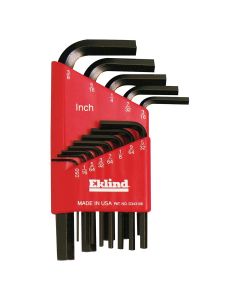 EKL10113 image(1) - Eklind Tool Company HEX KEY SET 13 PC SAE SHORT .050-3/8IN.