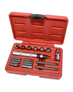 KTI71717 image(0) - K Tool International Impact Driver Set 18 Piece 3/8 Inch Drive
