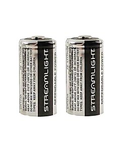 STL85175 image(0) - Streamlight CR123A Lithium Batteries - 2pk - Silver