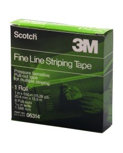 MMM6314 image(0) - 3M STRIPING TAPE SCOTCH FINE LINE PAINT 1/16" & 3/32"