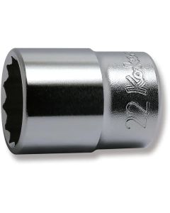 KKN4405M-22 image(0) - Ko-ken USA 4405M-22 1/2 Square Drive Socket 22 mm 12 Point Length 40 mm
