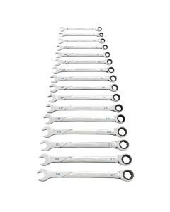 KDT86427 image(1) - GearWrench 16 Piece 120XP Universal Spline XL Ratcheting Combination Metric Wrench Set