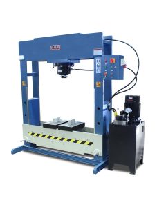 BLI1012427 image(0) - Baileigh HSP-110M-1500-HD - 220V 3 Phase 110 Ton Extra Wide Hydraulic Press
