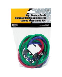 WLM1123 image(0) - Wilmar Corp. / Performance Tool 3 Piece Bungee Cord Set