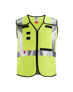 MLW48-73-5314 image(0) - Milwaukee Tool AR/FR Cat. 1 Class 2 Breakaway High Visibility Yellow Safety Vest - 4XL/5XL (ANSI/CSA)
