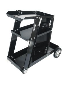 H&S AutoShot HSW-7000 Welding Machine Cart with 3-Shelves and Gas Cylinder Support (150 Lb. Capacity)