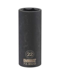 DWTDWMT73952OSP image(0) - DEWALT Dwmt 6Pt 1/2'' Dr Dp Im Skt 22 Mm