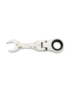 KDT86866 image(0) - GEARWRENCH 16mm 90-Tooth 12 Point Stubby Flex Combination Ratcheting Wrench