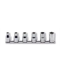 KKNRS4425-6-N image(0) - Ko-ken USA RS4425/6-N 1/2 Sq. Dr. Socket Low Profile TORX&Acirc;&reg; 6 piece set E10N-E20N