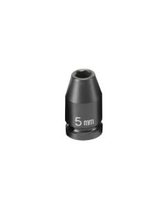 Grey Pneumatic 1/4" Surface Drive x 5mm Standard  Socket