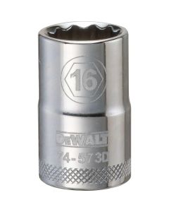 DWTDWMT74573OSP image(0) - DEWALT 001Pc 12Dr Socket-12Pt-16