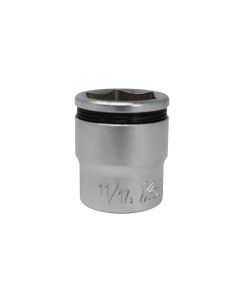 KKN3450A-11-16 image(0) - Ko-ken USA 3/8 Sq. Dr. SAE Nut Grip Chrome Socket in  11/16