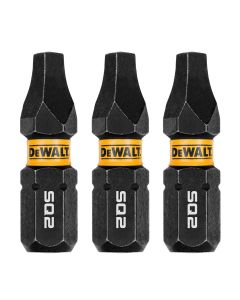 DWTDWAF1SQ2IR3 image(1) - DEWALT 1In Square #2 Flextorq 3Pk