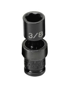 GRE912US image(0) - Grey Pneumatic 1/4" Surface Drive x 3/8" Standard Universal Socket