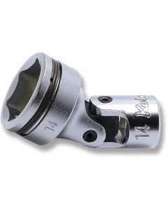 KKN2441M-14 image(0) - Ko-ken USA 1/4 Sq. Dr. Universal NUT GRIP&reg; Socket - 14mm