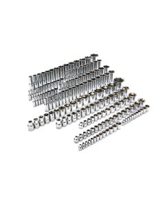 KDT89073 image(0) - GEARWRENCH 163 Piece 1/4 Inch, 3/8 Inch & 1/2 Inch Drive 6 Point Standard and Deep SAE/Metric Master Socket Set