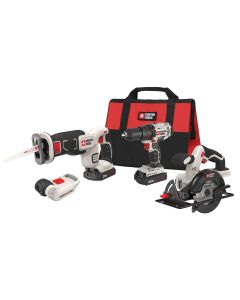 PORTER-CABLE Cordless Drill Combo Kit Power Tool, 4-Tool