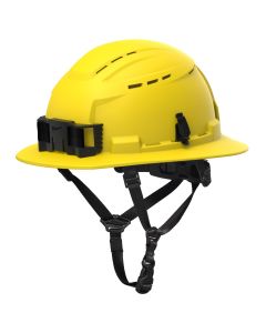 MLW48-73-1652 image(1) - Milwaukee Tool BOLT Yellow Full Brim Vented Safety Helmet &hyphen; Type 2, Class C