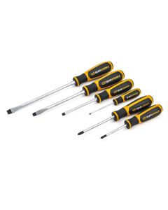 KDT80050H image(0) - GEARWRENCH 6 Piece Phillips/Slotted Dual Material Screwdriver Set