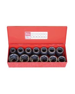 KKN16201M image(0) - Ko-ken USA 16201M 3/4 Sq. Dr. Socket Set 19-41mm 6 point 13 pieces
