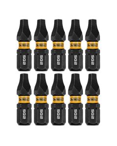 DWTDWAF1SQ2IR10 image(0) - DEWALT 1In Square #2 Flextorq 10Pk