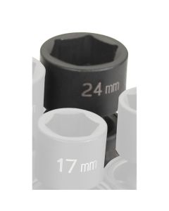 GRE2024UM image(0) - Grey Pneumatic 1/2" Drive x 24mm Standard Universal Socket