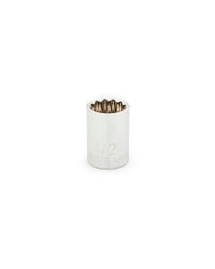 KDT80500D image(0) - GearWrench 3/8 Inch Drive 12 Point Standard SAE Socket 1/2 Inch