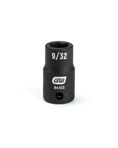 KDT84103 image(0) - GEARWRENCH 1/4 Inch Drive 6 Point Standard Impact SAE Socket 9/32 Inch