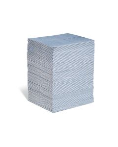 NPGBLU101 image(0) - New Pig Heavy-Weight Blue Absorbent Mat Pad - 15 Inch x 19 Inch - 100 Pack