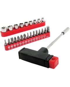 WLM1413 image(0) - Wilmar Corp. / Performance Tool 25 Piece Magnetic T-Bar Driver Set