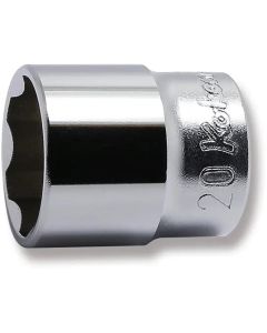KKN3410M-20 image(0) - Ko-ken USA 3410M-20 3/8 Square Drive Socket 20 mm Surface Length 31 mm