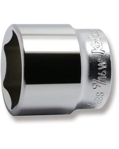 KKN3400W-9-16 image(0) - Ko-ken USA 3400W-9/16 3/8 Square Drive Socket Whitworth 9/16 6 Point Length 35 mm