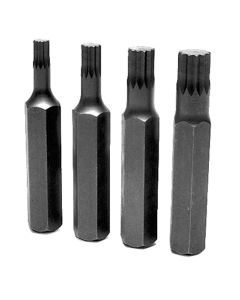 WLMW1395 image(0) - Wilmar Corp. / Performance Tool 4 Piece Metric Triple Square Bit Set