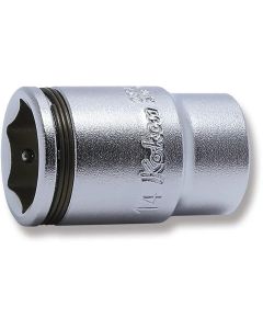 KKN2350X-14 image(0) - Ko-ken USA 1/4 Sq. Dr. Semi-Deep NUT GRIP&reg; Socket 14mm