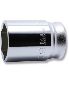 KKN3300XZ-19 image(0) - Ko-ken USA 3300XZ-19 3/8 Sq. Dr. Socket 19mm 6 point Length 35mm Z-series