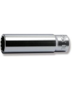 KKN2305M-10 image(0) - Ko-ken USA 2305M-10 1/4 Square Drive Socket 10 mm 12 Point Length 50 mm