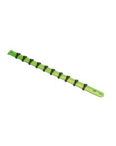 VIMV520G image(0) - VIM TOOLS 1/4 Inch Socket Rack 10 Piece 1/4 Inch Studs - Green